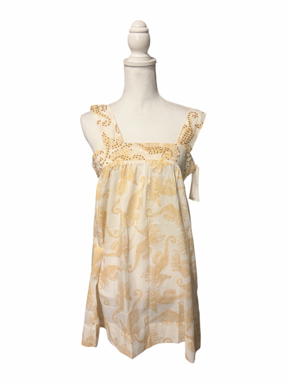 OndadeMar seahorse print mini dress